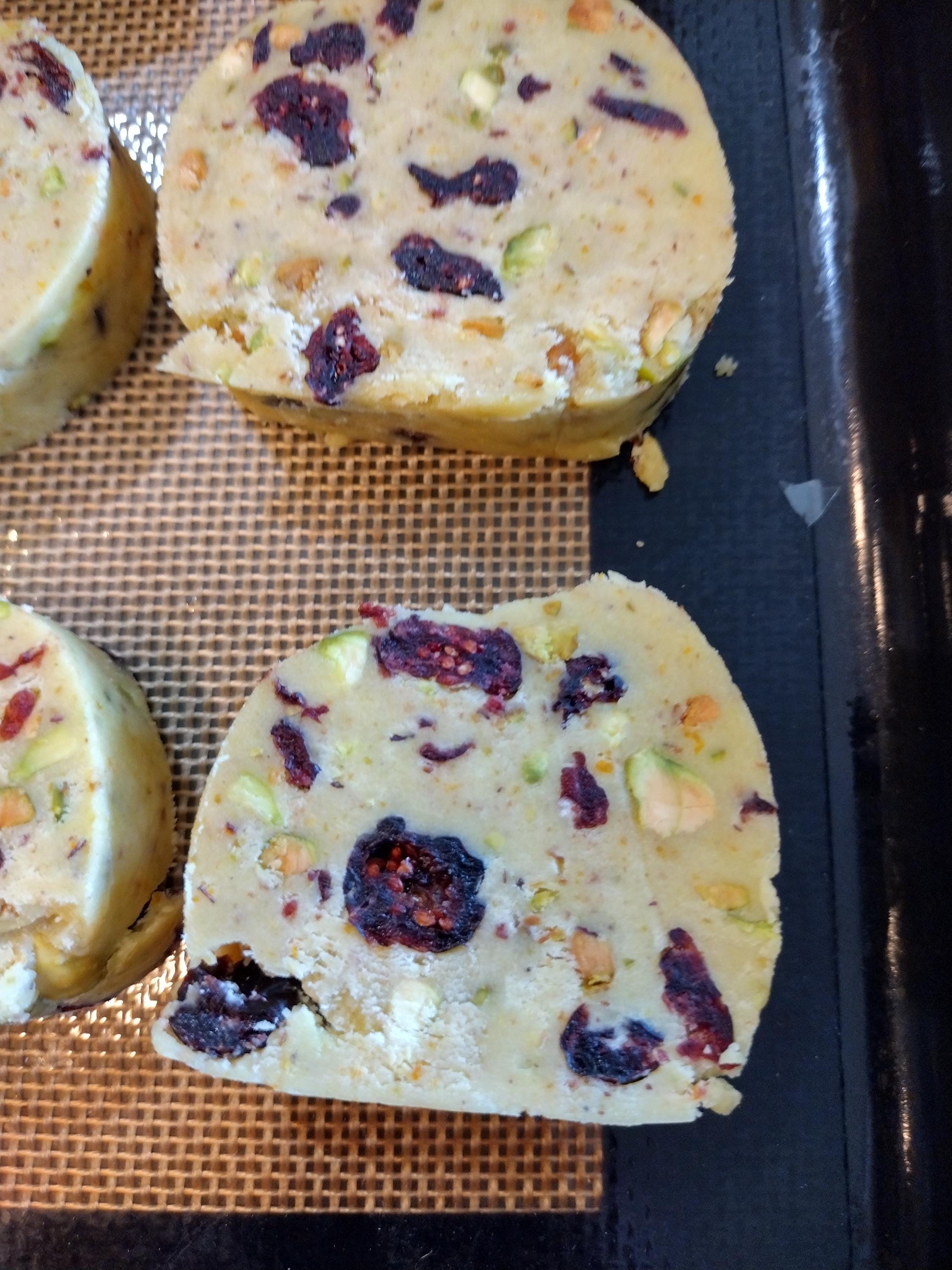 Cranberry Pistachio Shortbread Cookies!!!