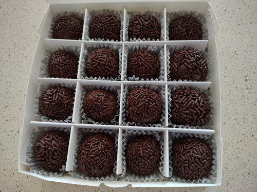Brazilian Chocolate Brigadeiros: Gourmet Cocoa Truffles, 16 Count