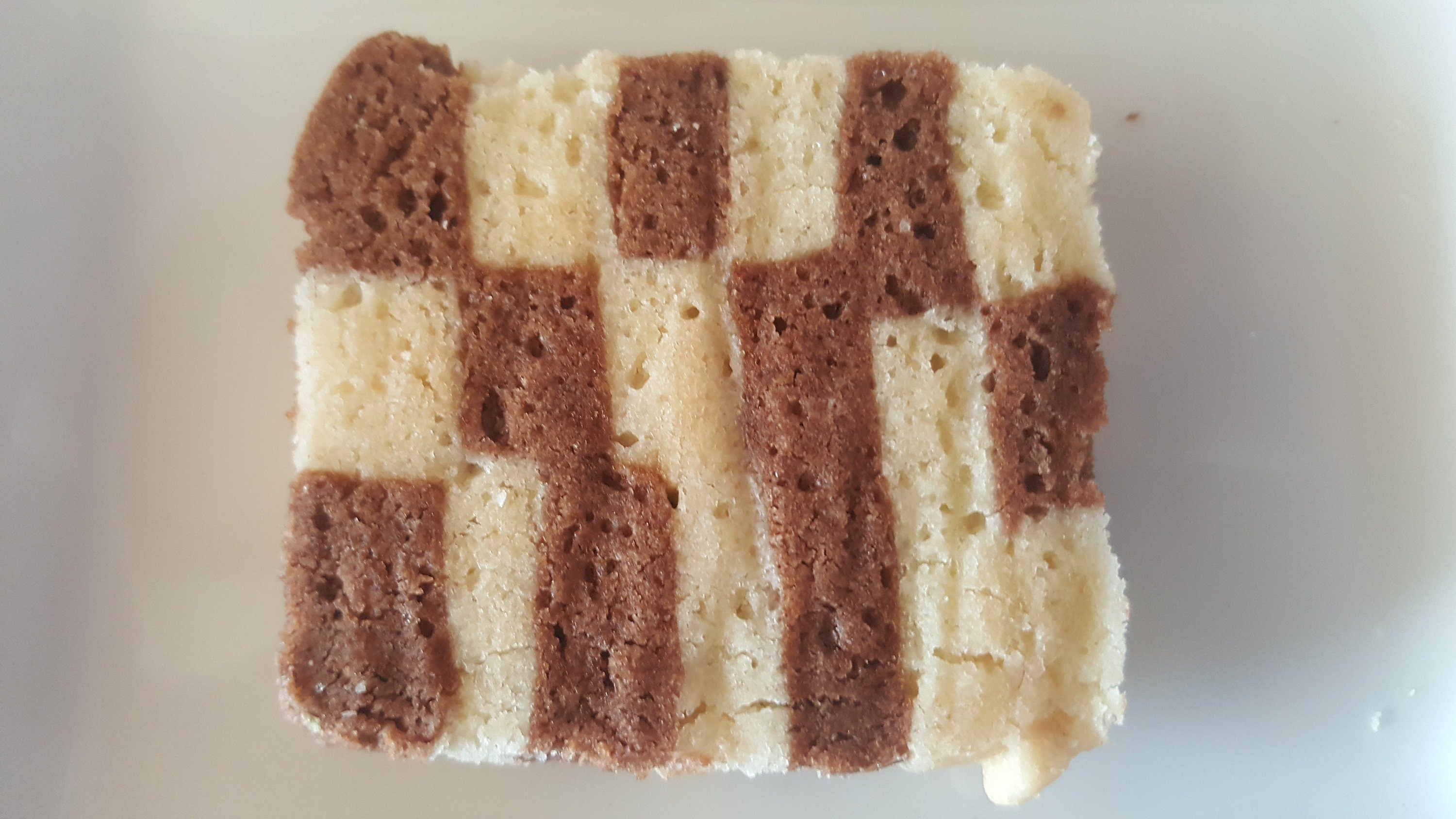 Delicious Checkerboard Chocolate and Vanilla Cookie