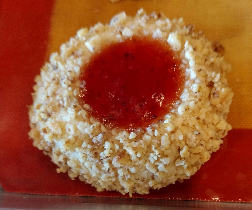Walnuts Strawberry Thumbprint Cookies