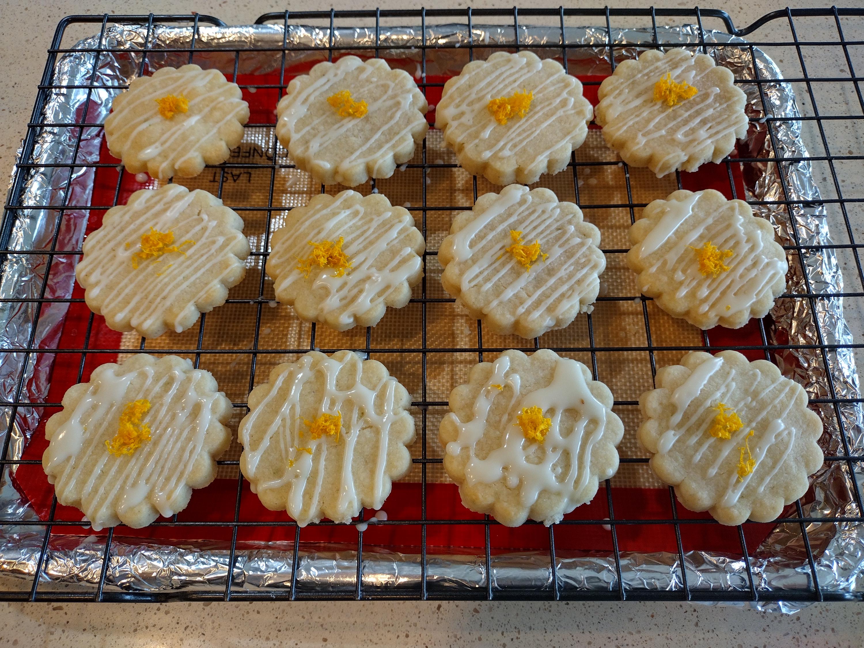 Orange Cardamom cookies with orange glaze!!!