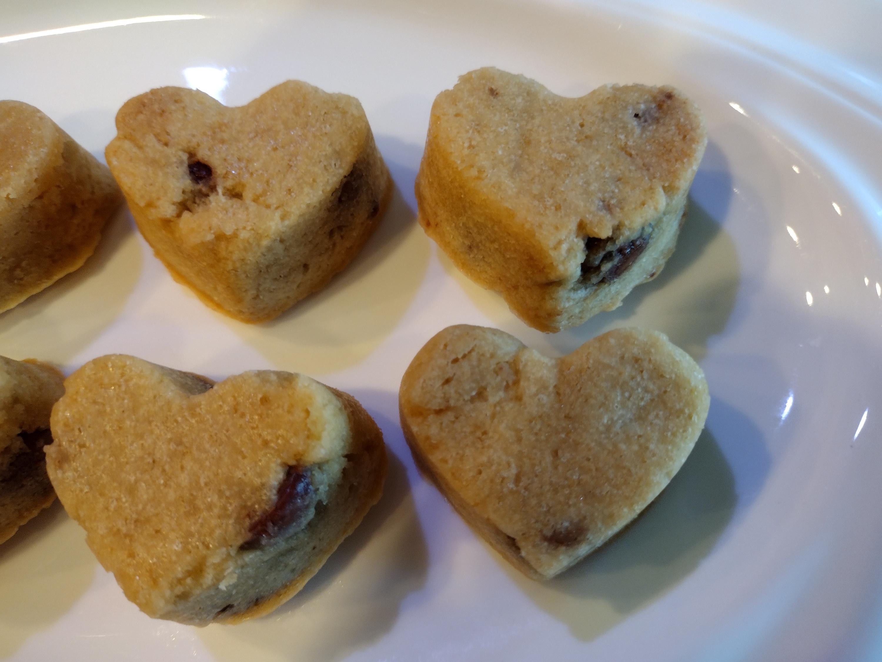 Heart shaped Milk Chocolate Chip Cookies!!!
