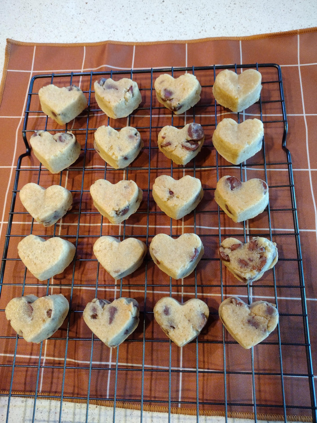 Heart shaped Milk Chocolate Chip Cookies!!!