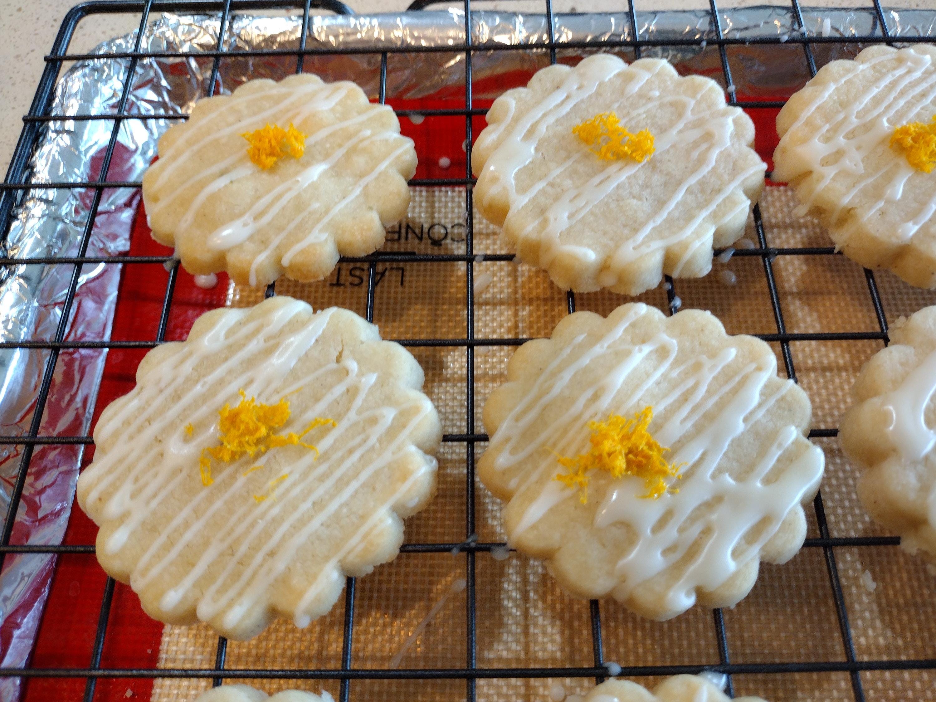Orange Cardamom cookies with orange glaze!!!