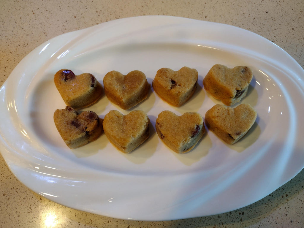 Heart shaped Milk Chocolate Chip Cookies!!!