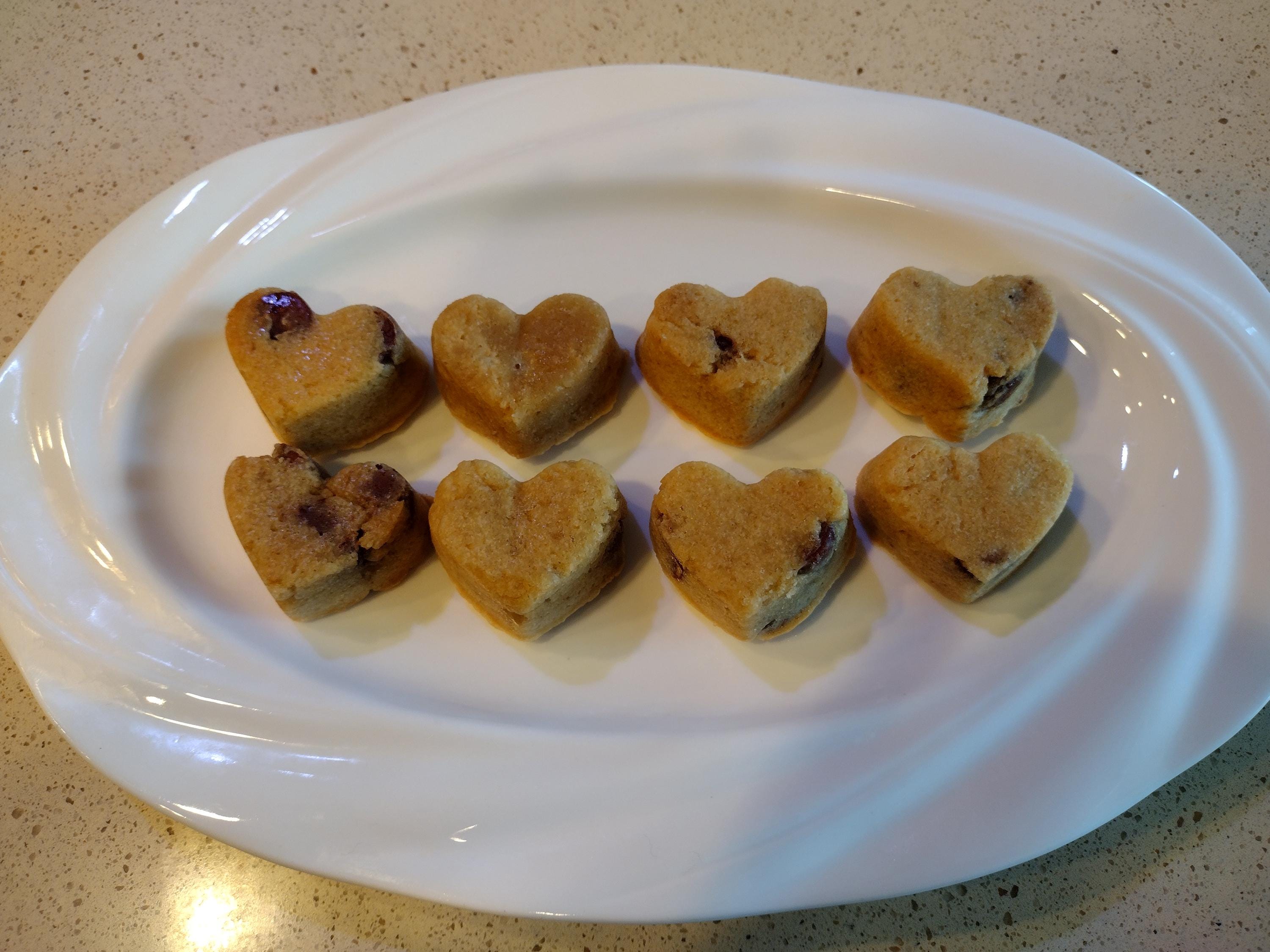 Heart shaped Milk Chocolate Chip Cookies!!!