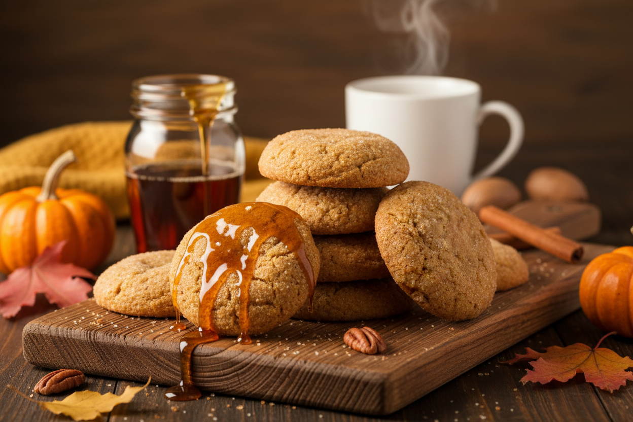 Brown Butter Pumpkin Maple Cookies