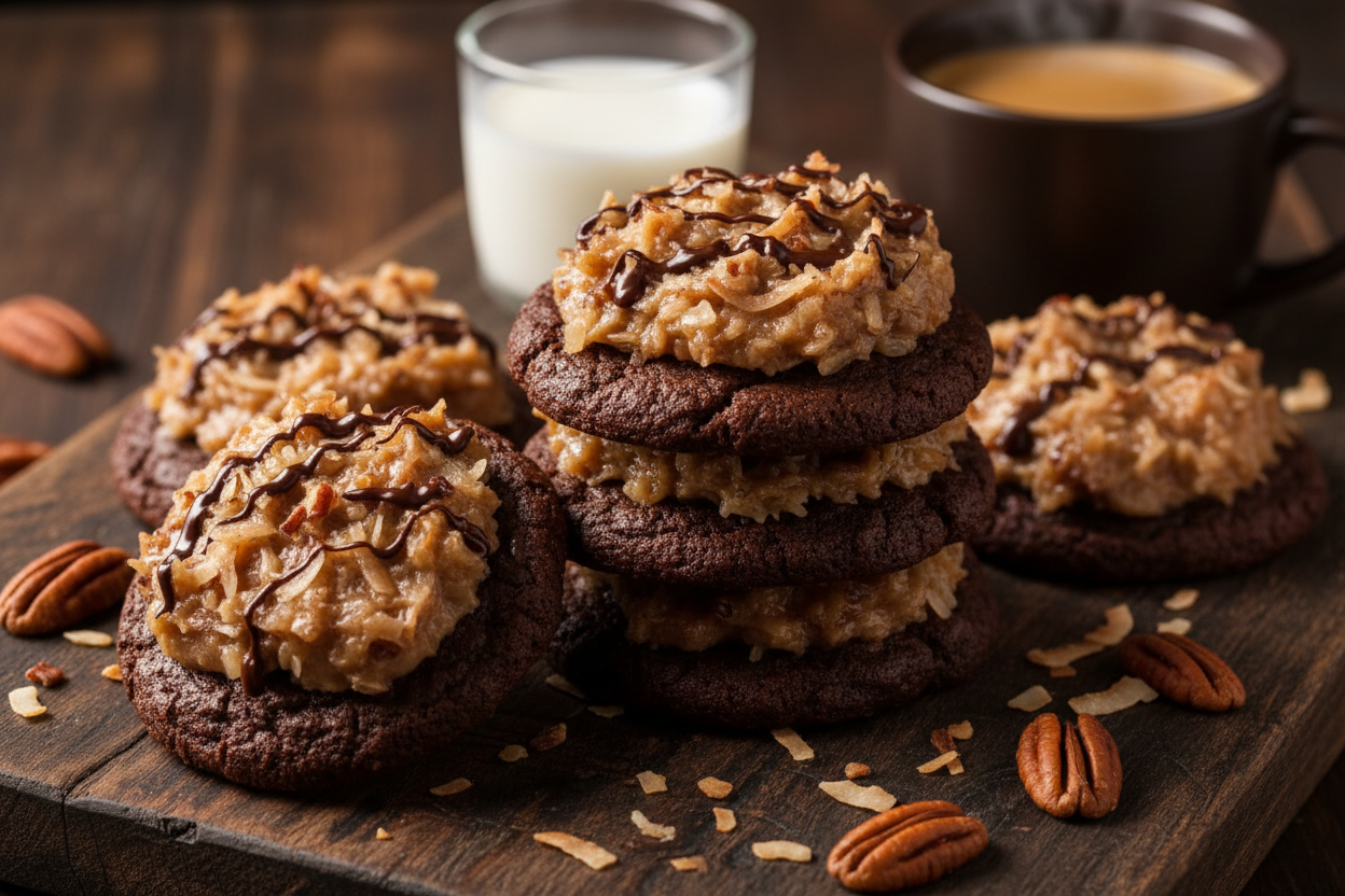 German Chocolate Cookies