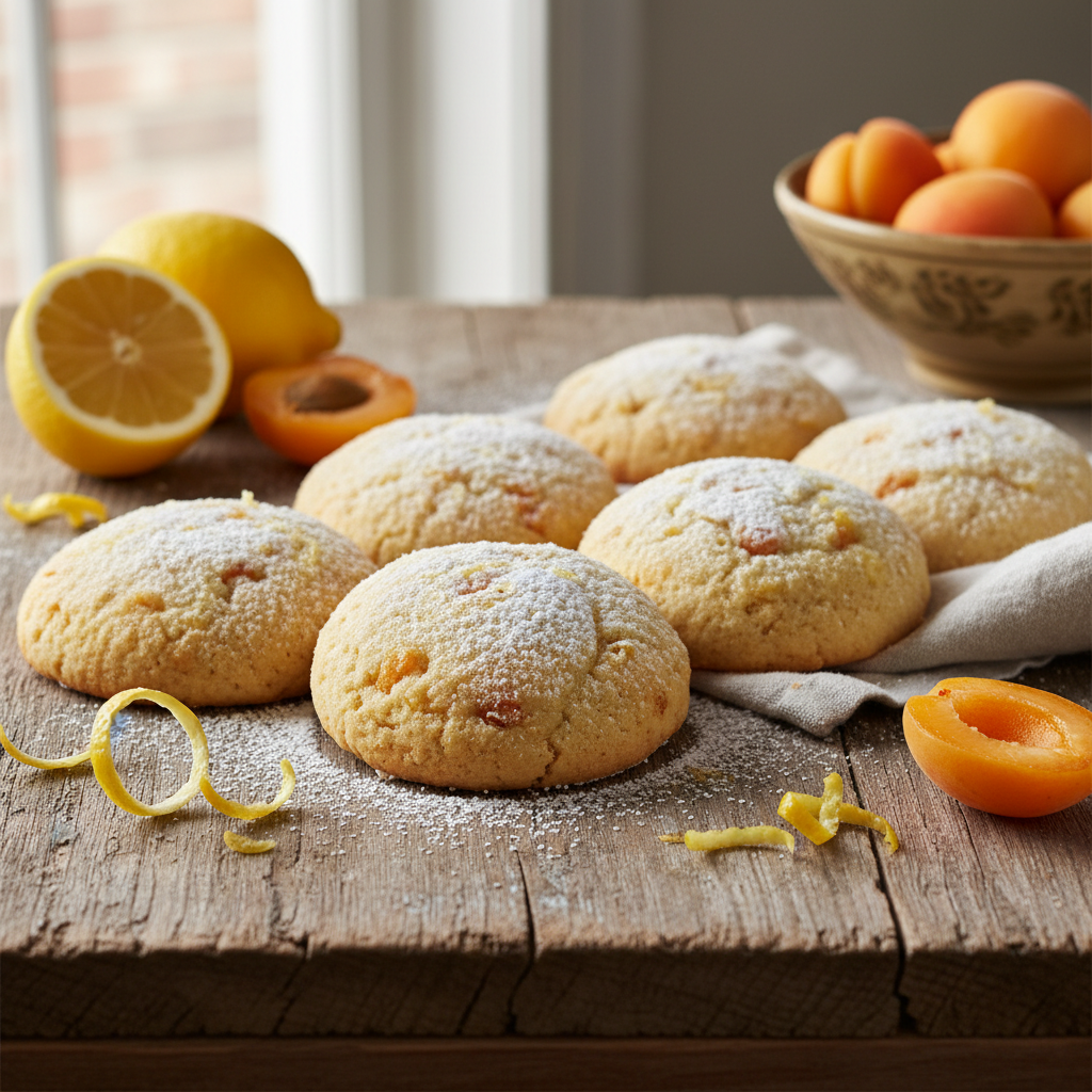 Lemon Apricot Amish Sugar Cookies