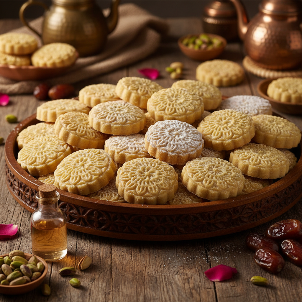 Mamoul Middle Eastern Semolina Cookies Photo