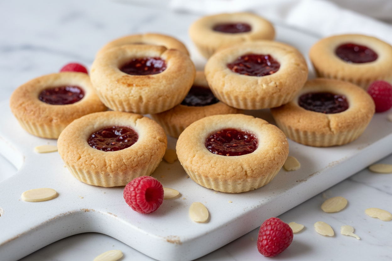 Mini Almond Raspberry Tarts - 15-Piece Set