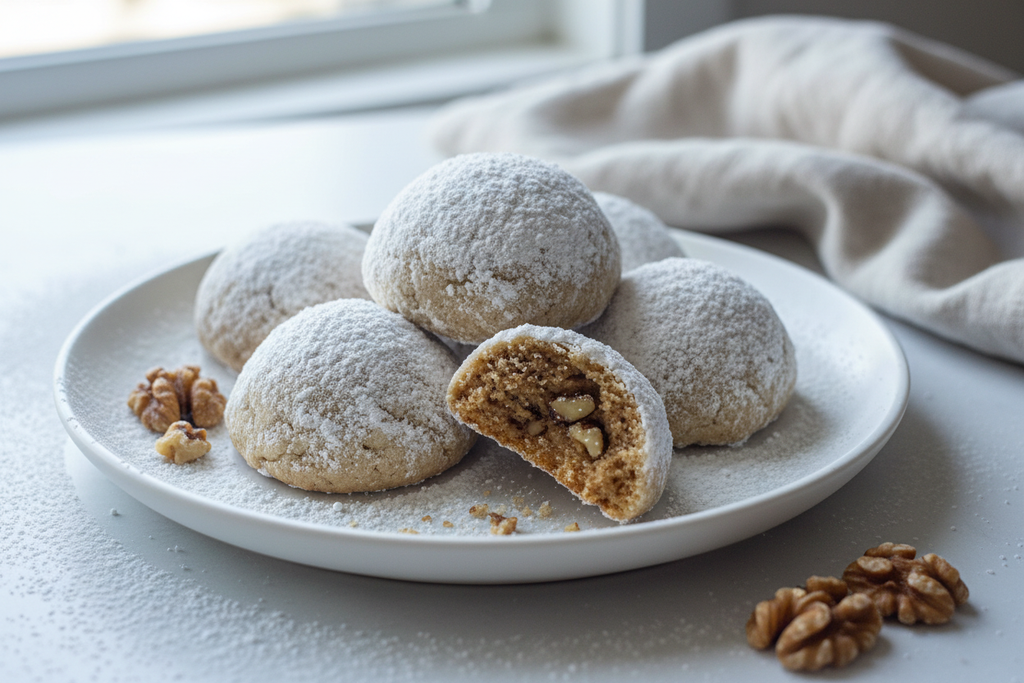 Walnut Snowball Cookies - Bright & Elegant